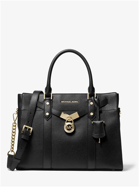 michael kors hamilton tote black and white|michael kors nouveau hamilton.